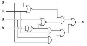 Dekoder BCD Ke 7 Segment Ruas A,dekoder ruas A,dekoder bagian A