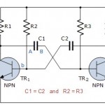 Flip Flop 2 Transistor (Astabil Multivibrator)